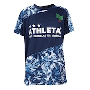 アスレタ（ATHLETA）（キッズ）サッカー フットサルウェア ジュニア 総柄プラクティスシャツ XE-438J NVY