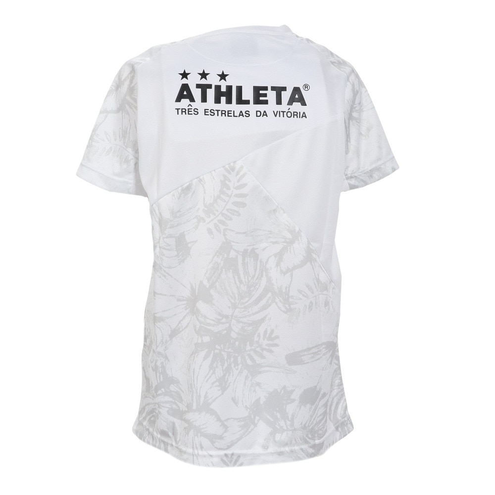 アスレタ（ATHLETA）（キッズ）サッカー フットサルウェア ジュニア 総柄プラクティスシャツ XE-438J WHT