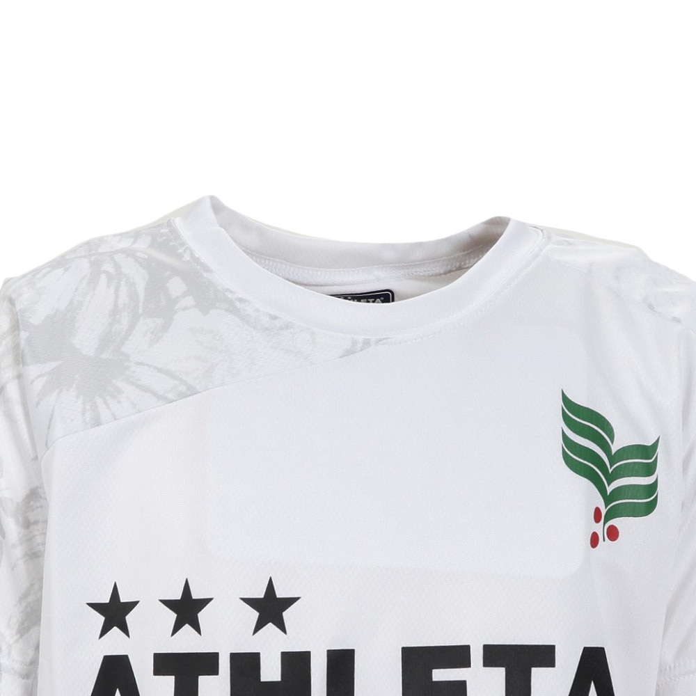 アスレタ（ATHLETA）（キッズ）サッカー フットサルウェア ジュニア 総柄プラクティスシャツ XE-438J WHT