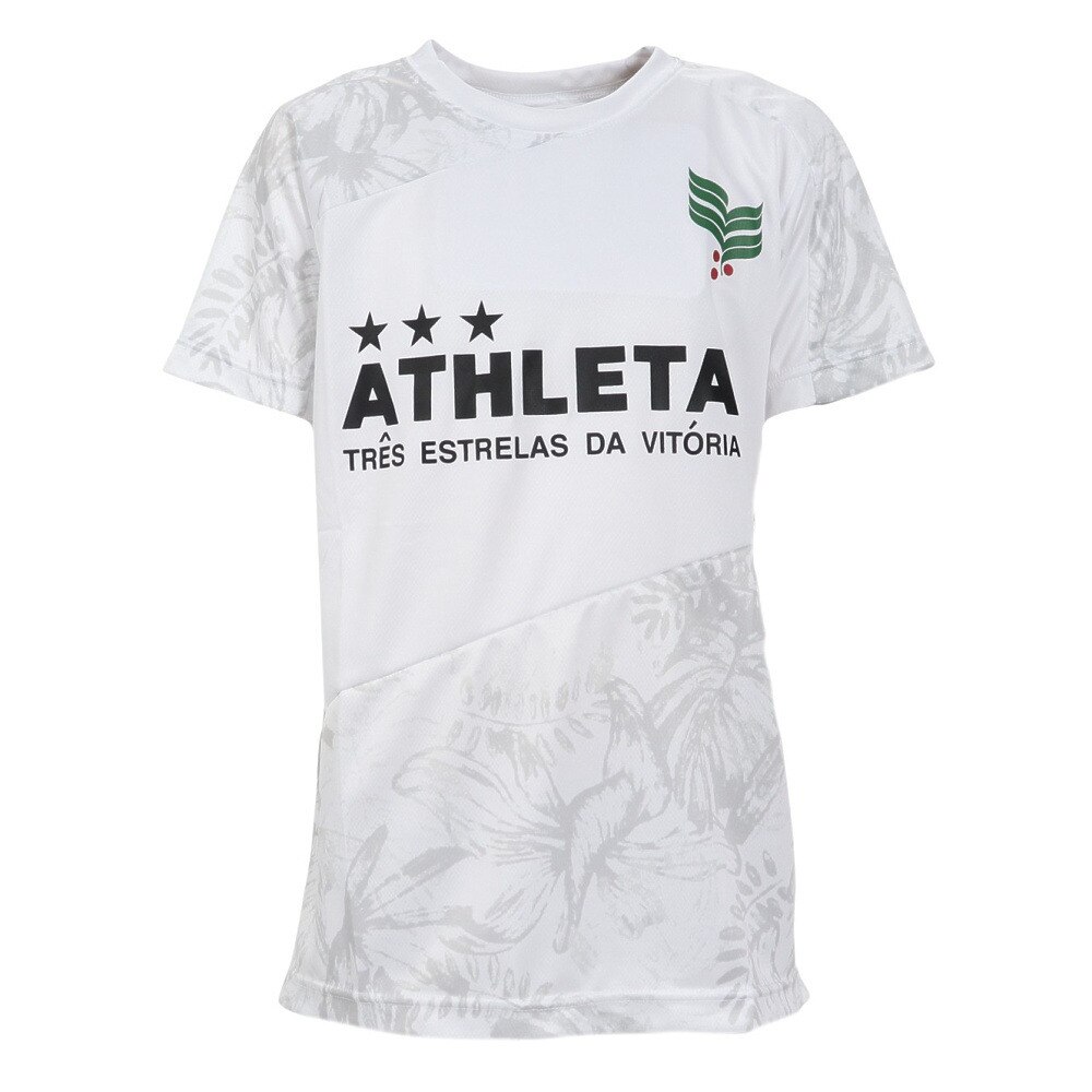 アスレタ（ATHLETA）（キッズ）サッカー フットサルウェア ジュニア 総柄プラクティスシャツ XE-438J WHT  スポーツ用品はスーパースポーツゼビオ