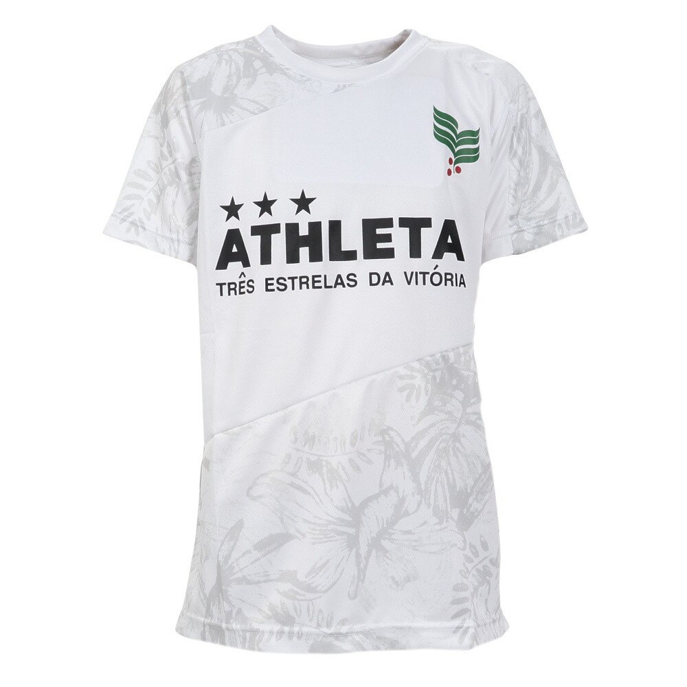 アスレタ（ATHLETA）（キッズ）サッカー フットサルウェア ジュニア 総柄プラクティスシャツ XE-438J WHT