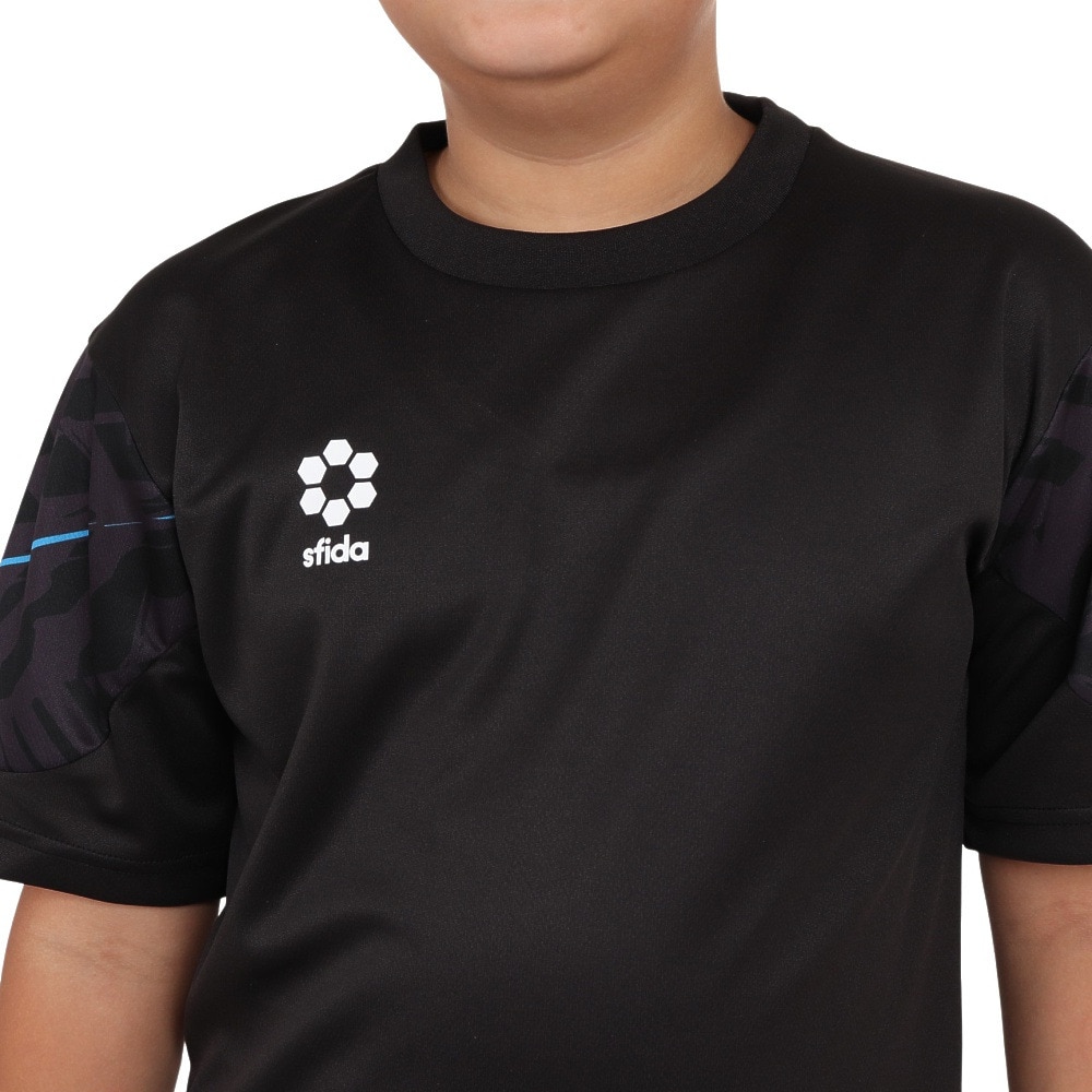 スフィーダ（SFIDA）（キッズ）サッカー フットサル ジュニア TEAMPres プラクティスシャツ ショートスリーブ SA-23807JR BLK