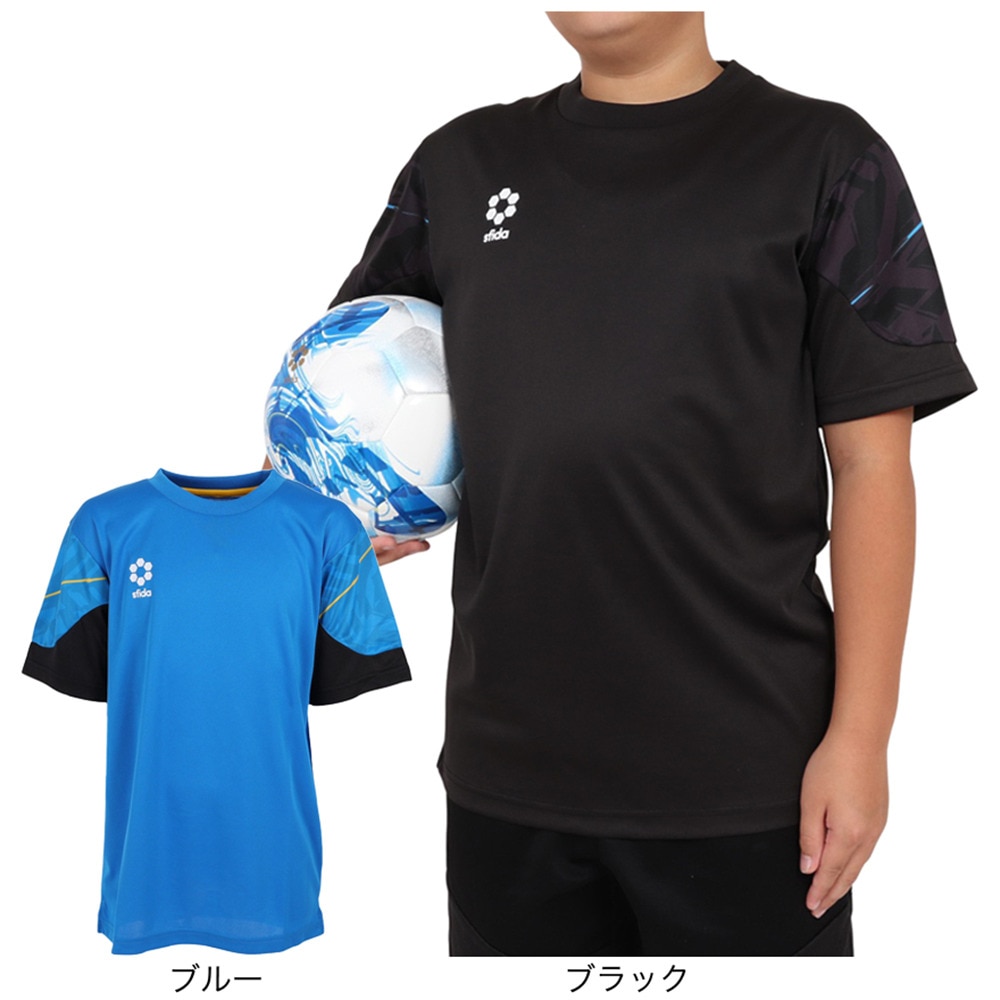 スフィーダ（SFIDA）（キッズ）サッカー フットサルウェア ジュニア TEAMPresプラクティスシャツ半袖 JR SA-23807JR BLU