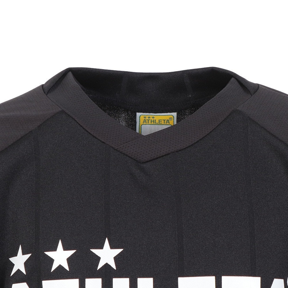 アスレタ（ATHLETA）（キッズ）ジュニア サッカー フットサルウェア 長袖プラクティスシャツ 2394J BLK