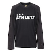 アスレタ（ATHLETA）（キッズ）ジュニア サッカー フットサルウェア 長袖プラクティスシャツ 2394J BLK