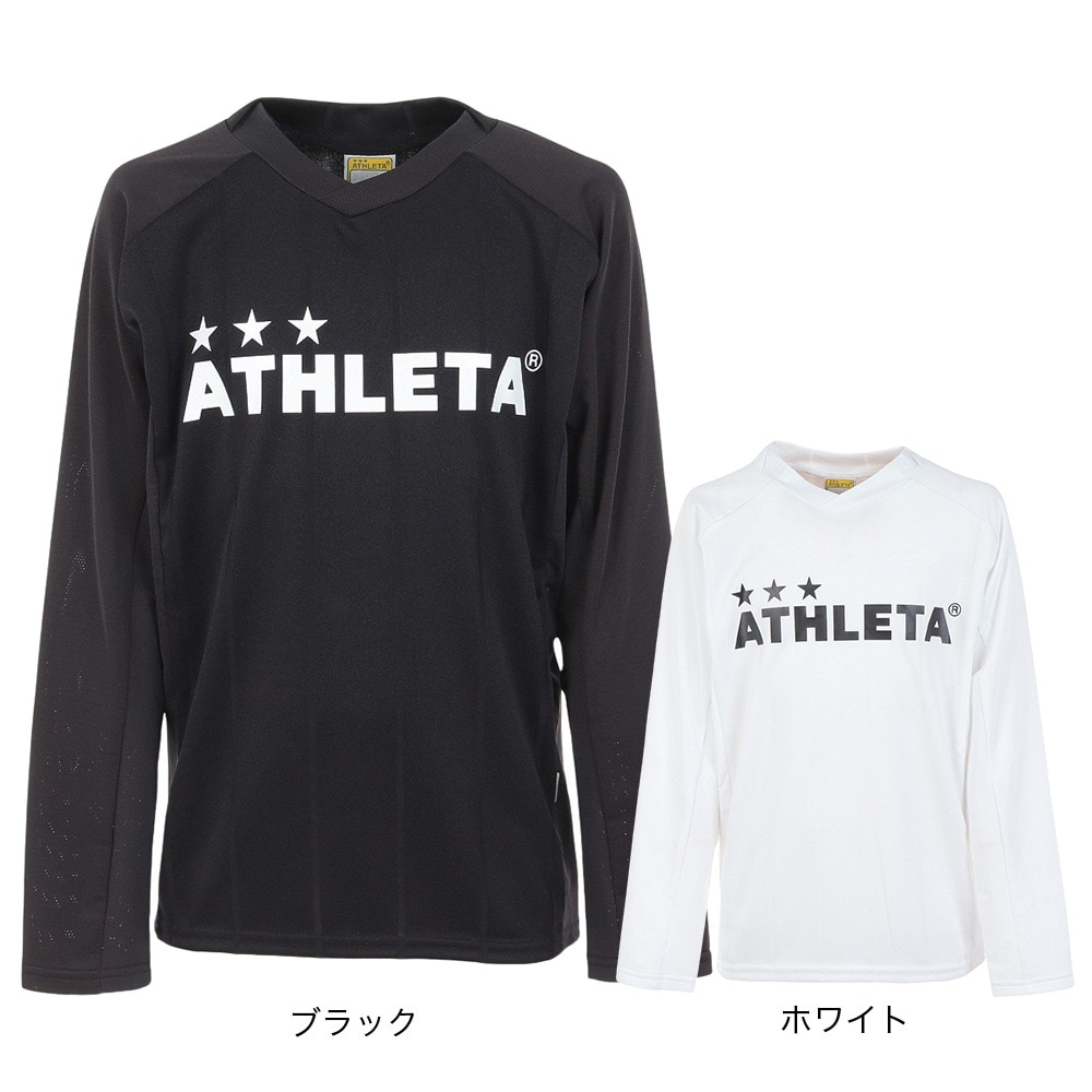 アスレタ（ATHLETA）（キッズ）ジュニア サッカー フットサルウェア 長袖プラクティスシャツ 2394J BLK