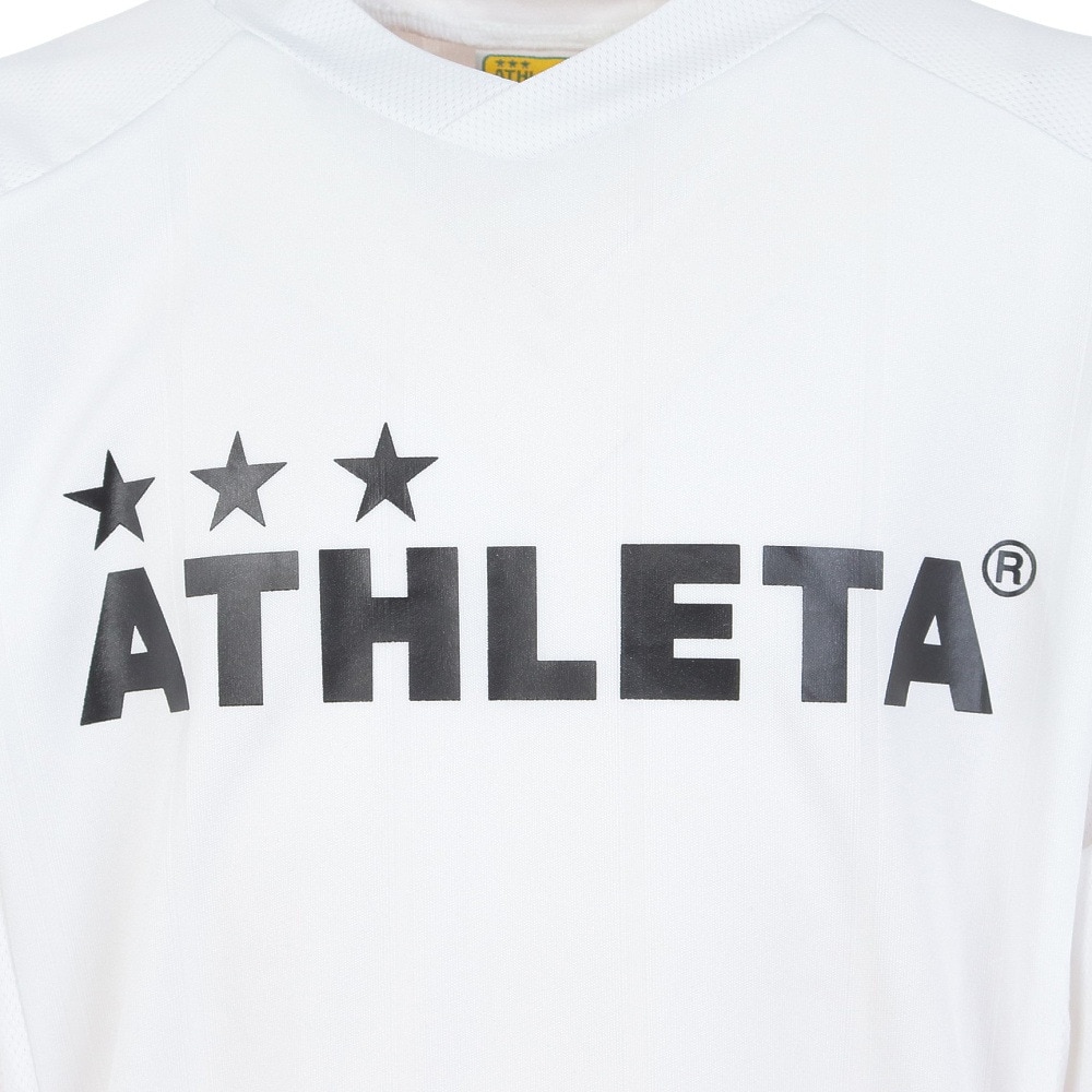 アスレタ（ATHLETA）（キッズ）ジュニア サッカー フットサルウェア 長袖プラクティスシャツ 2394J WHT
