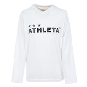 アスレタ（ATHLETA）（キッズ）ジュニア サッカー フットサルウェア 長袖プラクティスシャツ 2394J WHT