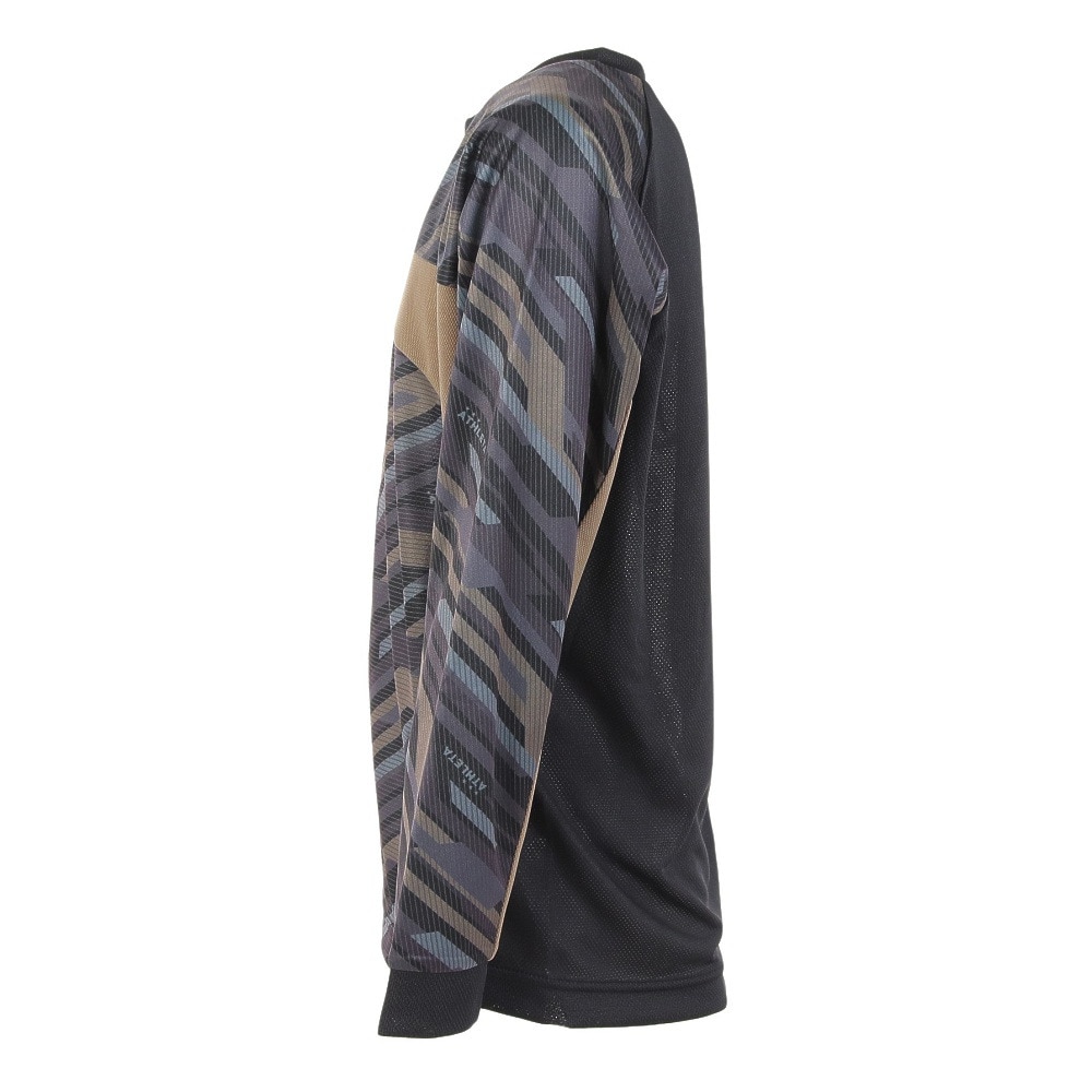 アスレタ（ATHLETA）（キッズ）ジュニア サッカー フットサルウェア 長袖グラフィックプラクティスシャツ 2395J BLK
