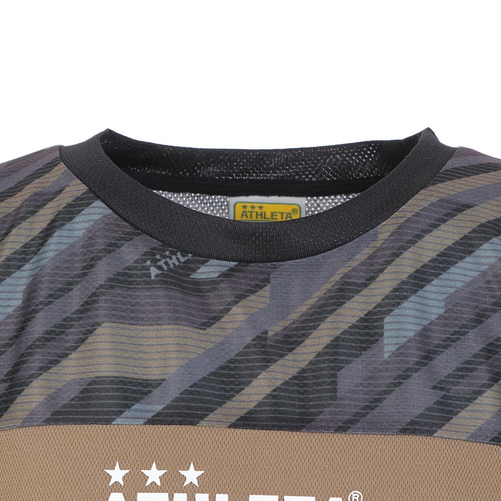 アスレタ（ATHLETA）（キッズ）ジュニア サッカー フットサルウェア 長袖グラフィックプラクティスシャツ 2395J BLK