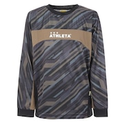 (キッズ)ジュニア サッカー フットサルウェア 長袖グラフィックプラクティスシャツ 2395J BLK