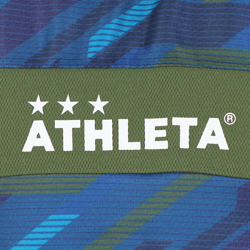 アスレタ（ATHLETA）（キッズ）ジュニア サッカー フットサルウェア 長袖グラフィックプラクティスシャツ 2395J NVY