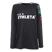 (キッズ)ジュニア サッカー フットサルウェア 長袖プラクティスシャツ XE-449J BLK