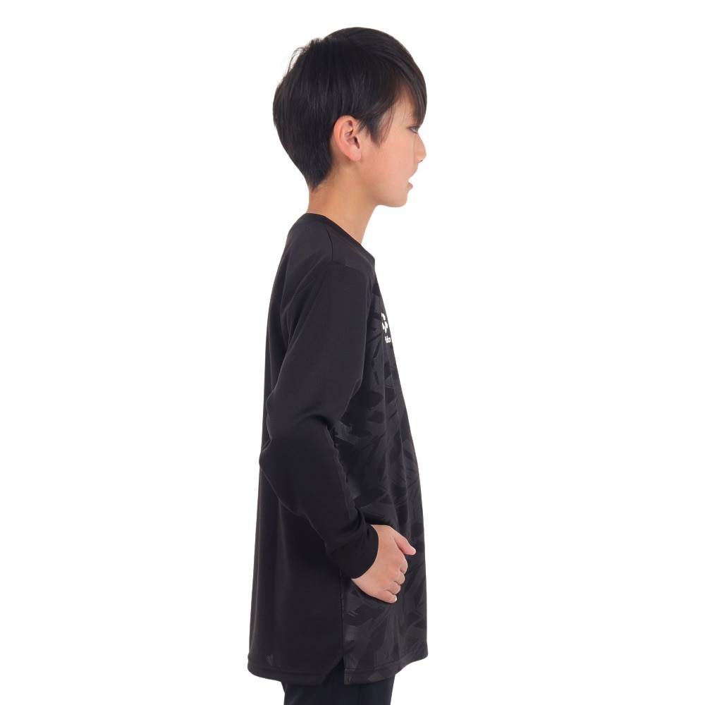 スフィーダ（SFIDA）（キッズ）ジュニア サッカー フットサルウェア TEAMPres 長袖プラクティスシャツ SA-23503JR BLK 速乾