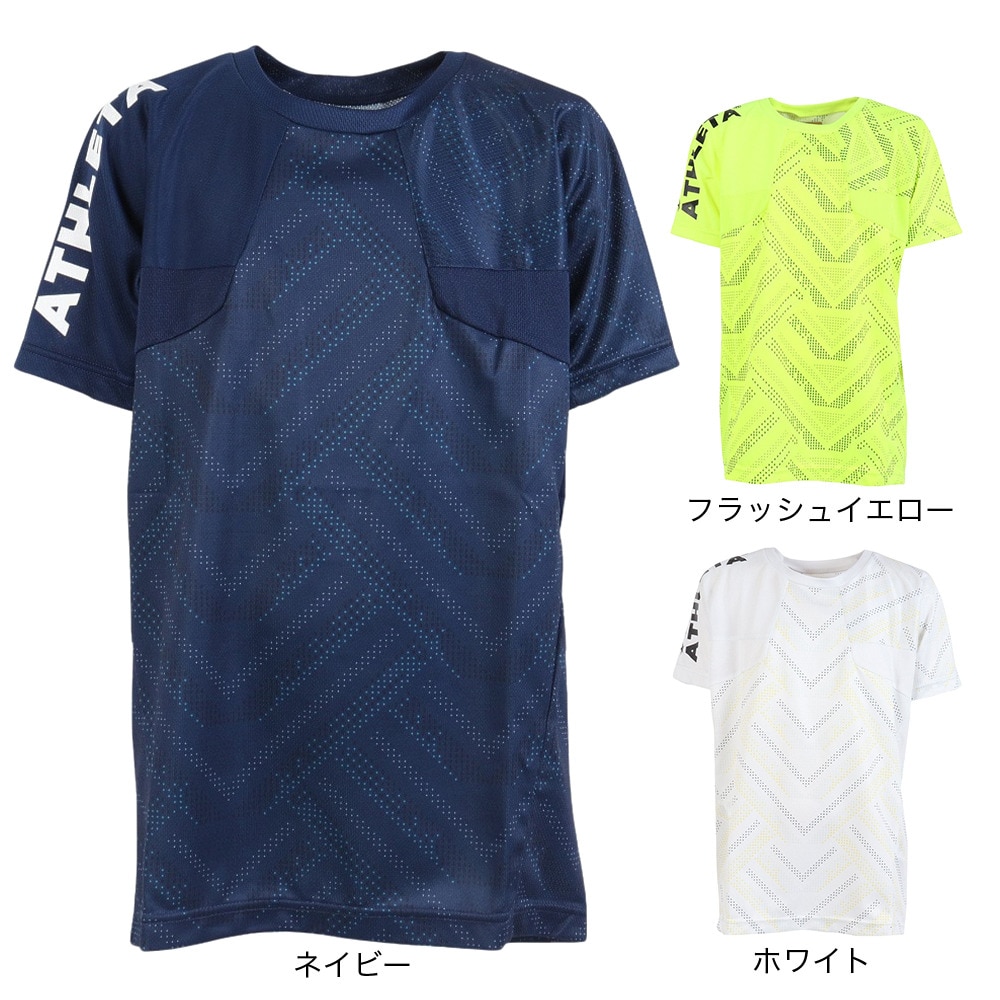 アスレタ（ATHLETA）（キッズ）サッカー フットサルウェア ジュニア グラフィックプラシャツ 2406J NVY