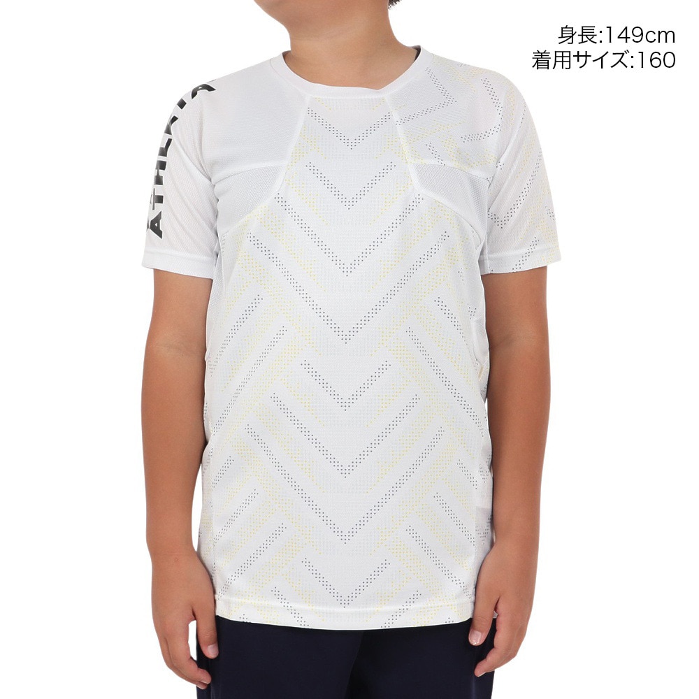 アスレタ（ATHLETA）（キッズ）サッカー フットサルウェア ジュニア グラフィックプラシャツ 2406J WHT