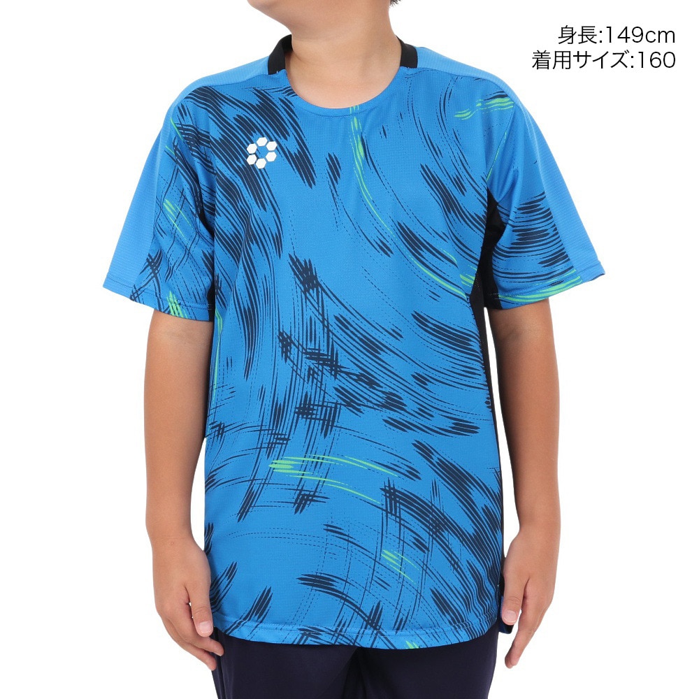 スフィーダ（SFIDA）（キッズ）サッカー フットサルウェア ジュニア TEAMPres プラクティスシャツ 半袖 SA-24805JR BR BLU/NVY 速乾
