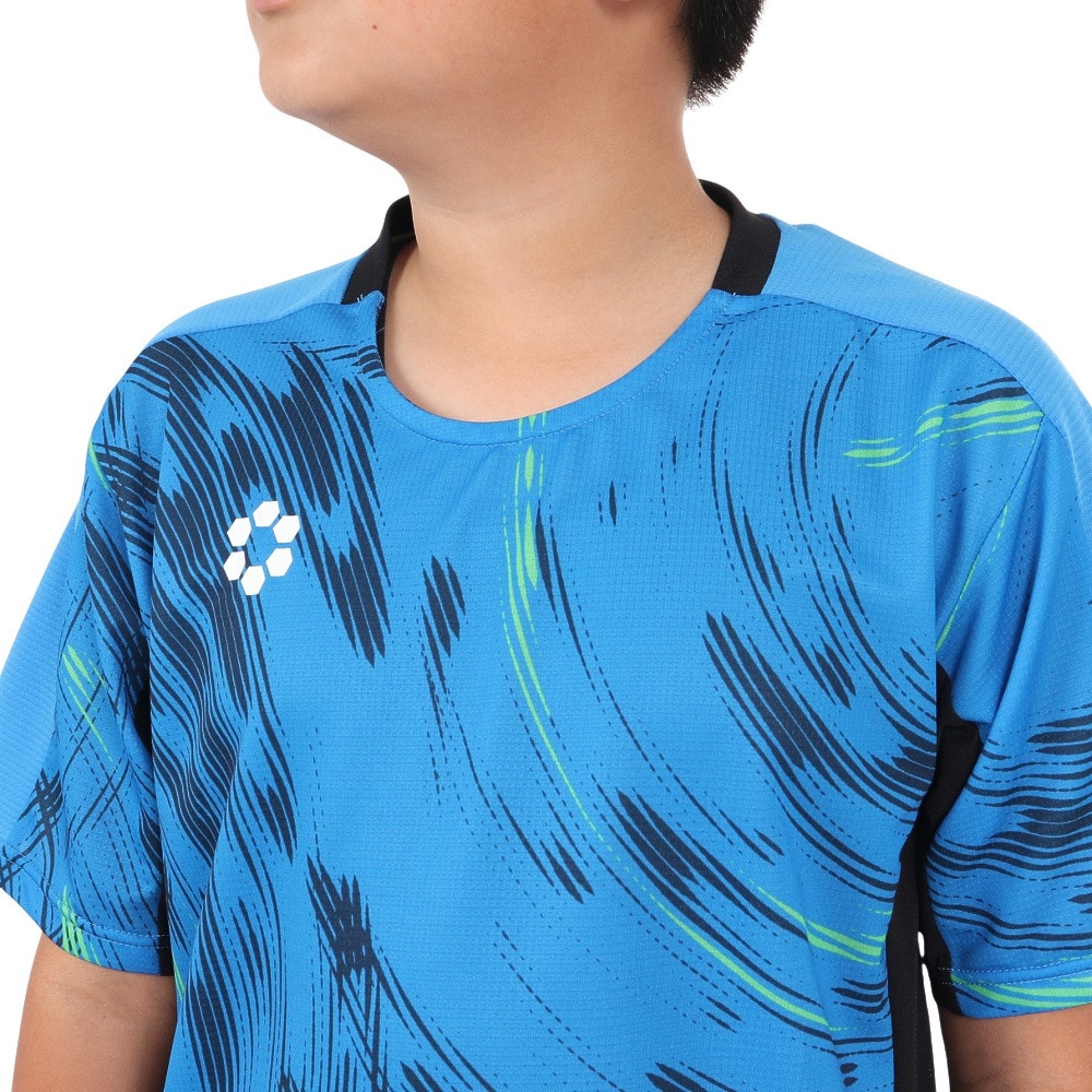 スフィーダ（SFIDA）（キッズ）サッカー フットサルウェア ジュニア TEAMPres プラクティスシャツ 半袖 SA-24805JR BR BLU/NVY 速乾