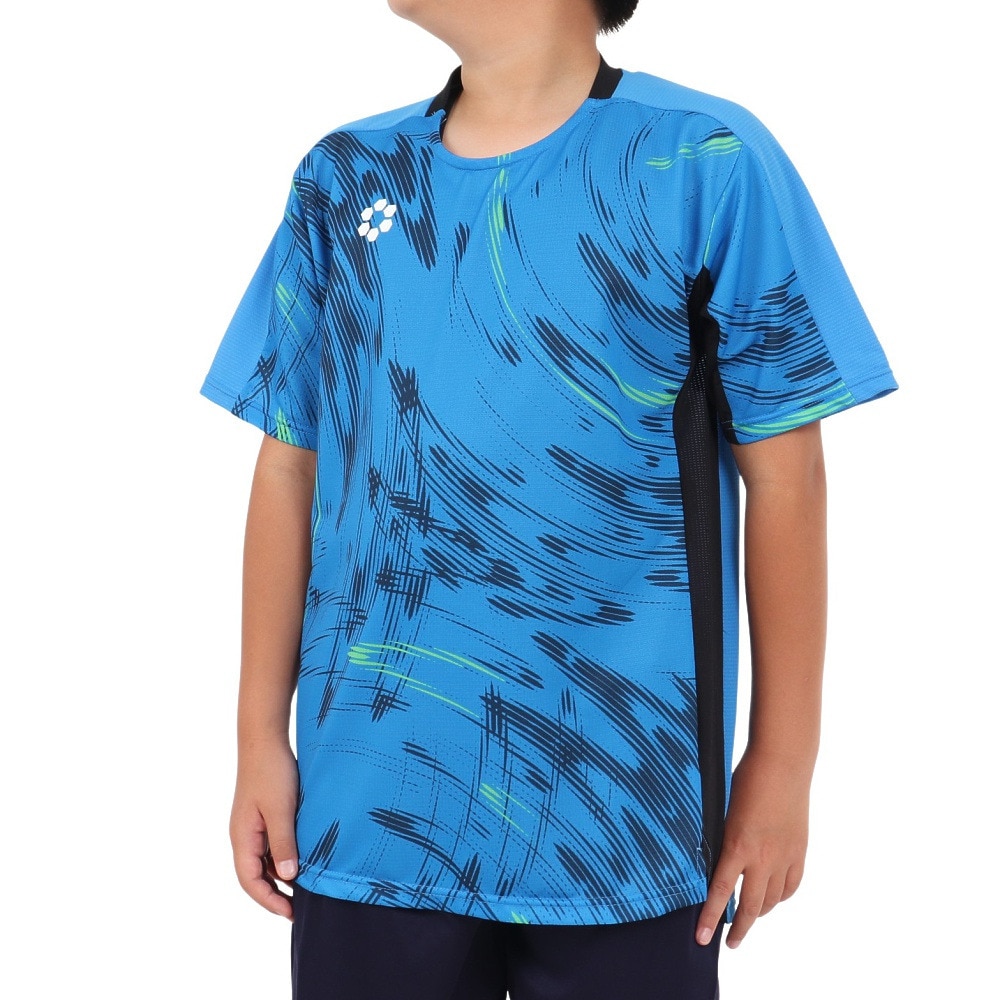 スフィーダ（SFIDA）（キッズ）サッカー フットサルウェア ジュニア TEAMPres プラクティスシャツ 半袖 SA-24805JR BR BLU/NVY 速乾