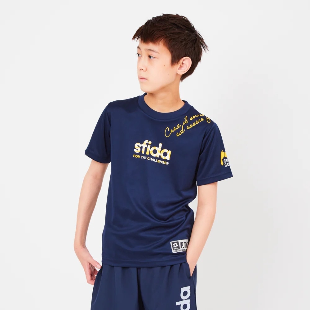スフィーダ（SFIDA）（キッズ）サッカー フットサルウェア ジュニア チャレンジャー プラクティスシャツ 半袖シャツ SA-23115JR