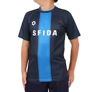 スフィーダ（SFIDA）（キッズ）サッカー フットサルウェア ジュニア プラクティスシャツ センターストライプ SA-24X30JR NVY/BR BLU