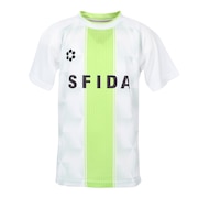 スフィーダ（SFIDA）（キッズ）サッカー フットサルウェア ジュニア プラクティスシャツ センターストライプ SA-24X30JR WHT/AD LIM
