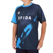 スフィーダ（SFIDA）（キッズ）サッカー フットサルウェア ジュニア プラクティスシャツ アシンメトリーグラフィック SA-24X31JR NVY