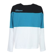 (キッズ)サッカー フットサルウェア ジュニア カラーブロックプラ ロンT ロングスリーブTシャツ 3388J
