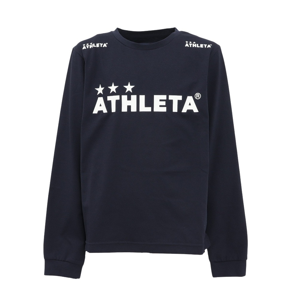 アスレタ（ATHLETA）（キッズ）サッカー フットサルウェア ジュニア ロングTシャツ XE-455J NVY