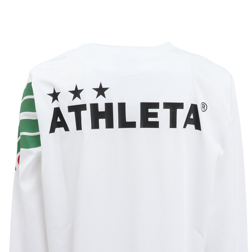 アスレタ（ATHLETA）（キッズ）サッカー フットサルウェア ジュニア ロングプラTシャツ XE-456J WHT