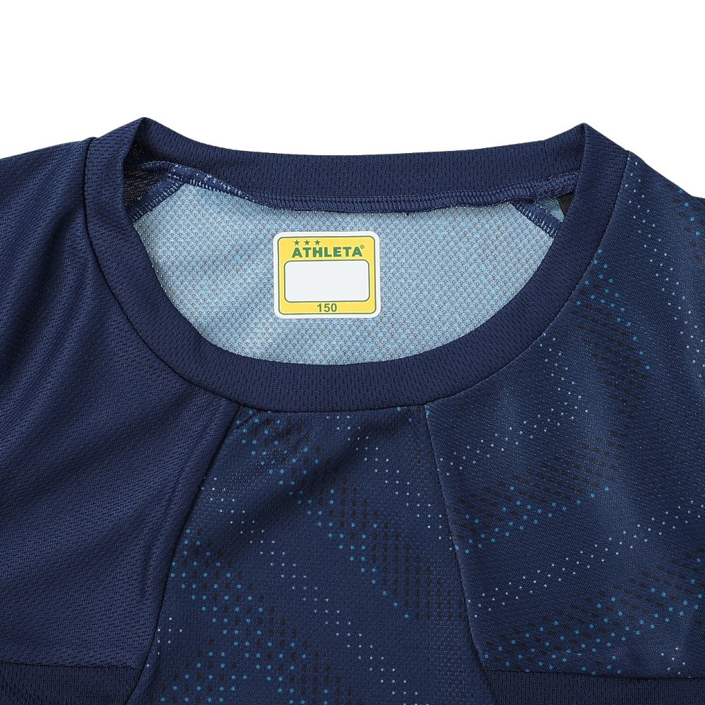 アスレタ（ATHLETA）（キッズ）サッカー フットサルウェア ジュニア グラフィック プラクティスシャツ 2409J NVY