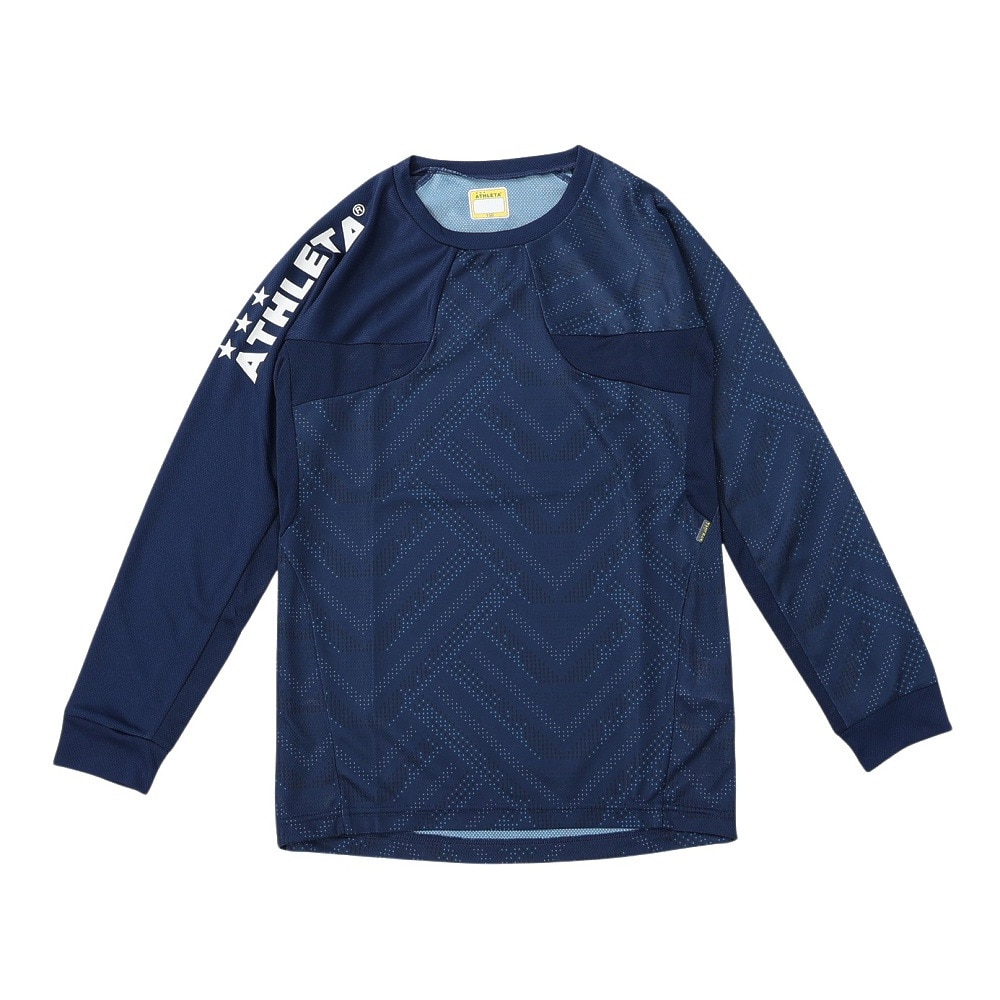 アスレタ（ATHLETA）（キッズ）サッカー フットサルウェア ジュニア グラフィック プラクティスシャツ 2409J NVY
