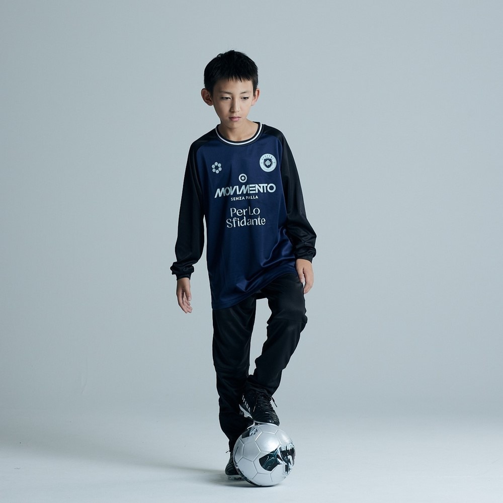 スフィーダ（SFIDA）（キッズ）サッカー フットサルウェア キッズ ジュニア プラクティスTシャツ ロングスリーブ SA-24X50JR NVY
