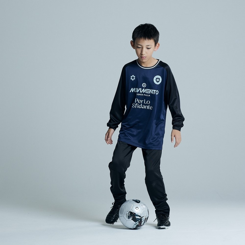 スフィーダ（SFIDA）（キッズ）サッカー フットサルウェア キッズ ジュニア プラクティスTシャツ ロングスリーブ SA-24X50JR NVY