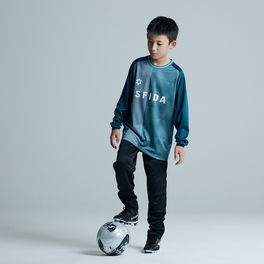スフィーダ（SFIDA）（キッズ）サッカー フットサルウェア キッズ ジュニア プラクティスTシャツ ロングスリーブ SA-24X51JR GRN