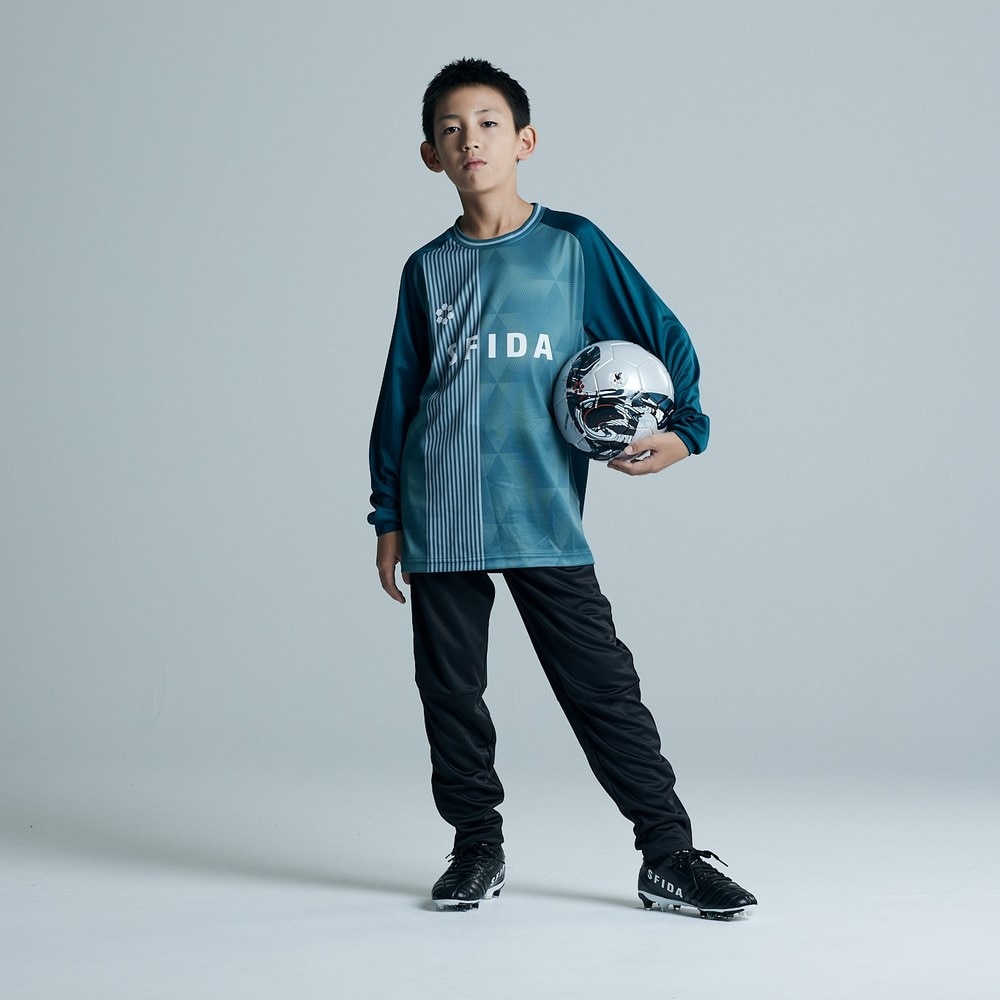 スフィーダ（SFIDA）（キッズ）サッカー フットサルウェア キッズ ジュニア プラクティスTシャツ ロングスリーブ SA-24X51JR GRN