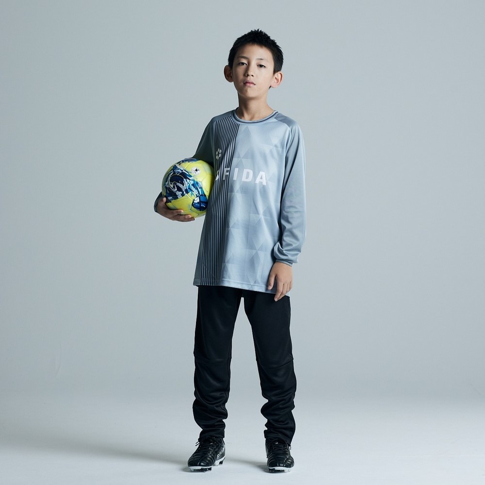 スフィーダ（SFIDA）（キッズ）サッカー フットサルウェア キッズ ジュニア プラクティスTシャツ ロングスリーブ SA-24X51JR GRY