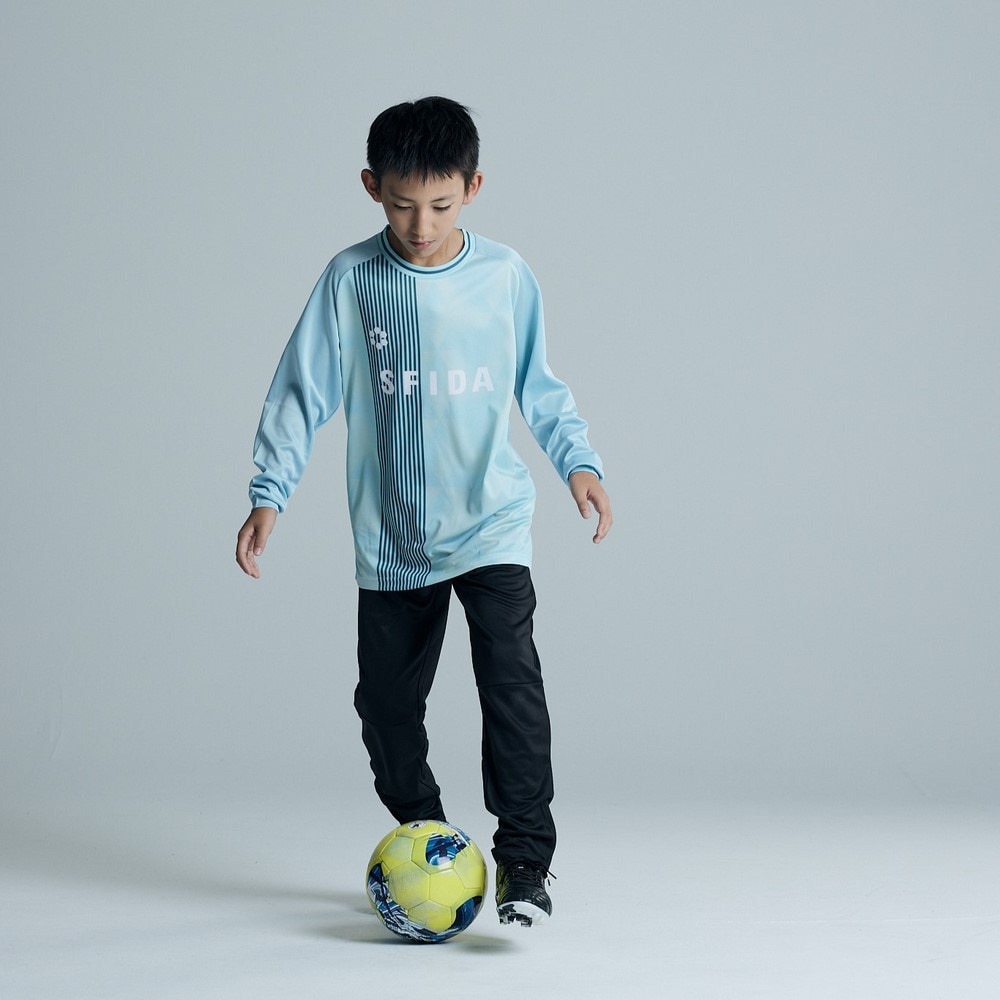 スフィーダ（SFIDA）（キッズ）サッカー フットサルウェア キッズ ジュニア プラクティスTシャツ ロングスリーブ SA-24X51JR SAX