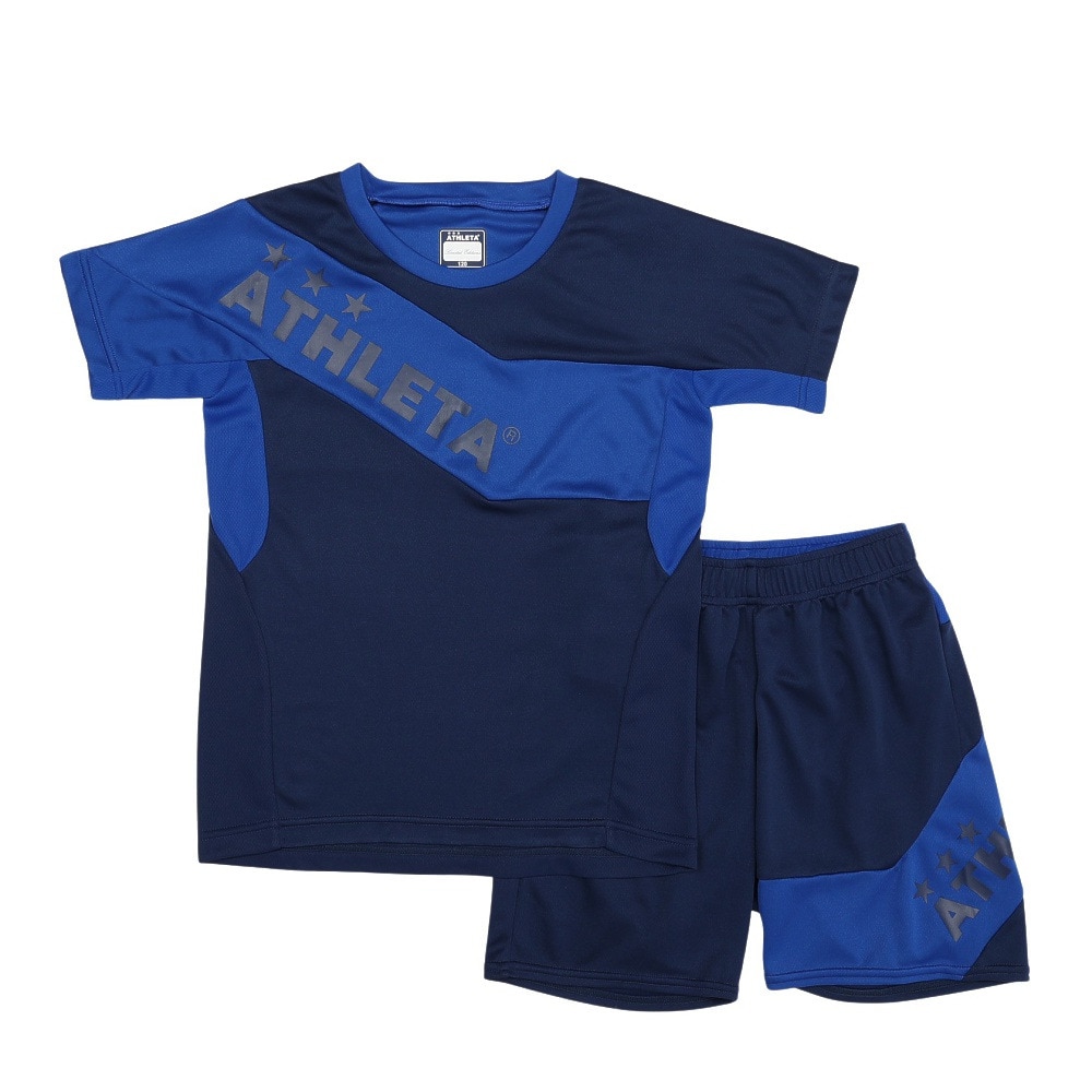 アスレタ（ATHLETA）（キッズ）サッカー フットサルウェア ジュニア プラクティス 上下セット XE-460J NVXBL
