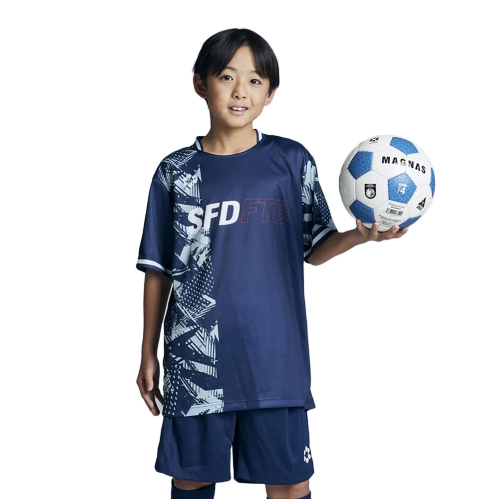 スフィーダ（SFIDA）（キッズ）サッカー フットサルウェア ジュニア ZONE昇華プラクティスシャツ2 JR SA-25112JR NVY