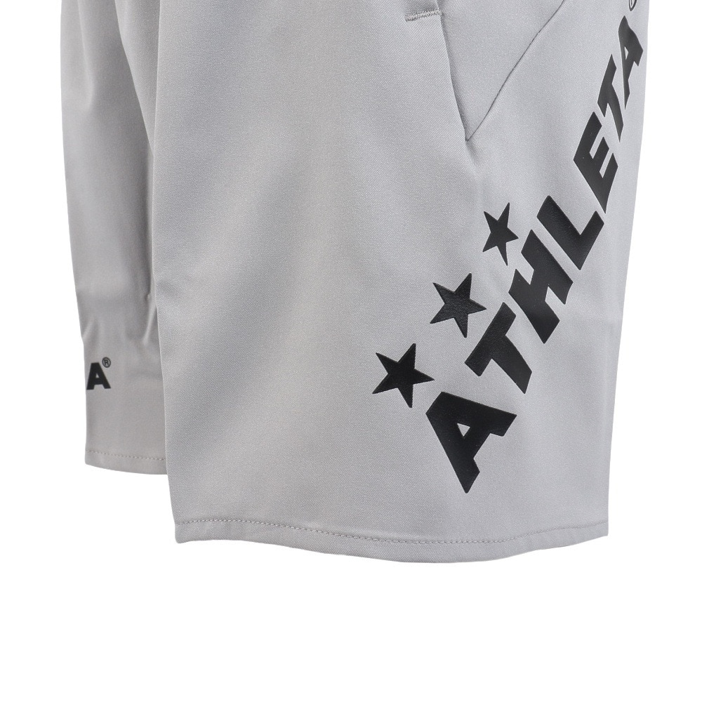 アスレタ（ATHLETA）（キッズ）サッカー フットサルウェア ジュニア ポケット付きプラクティスパンツ 18018J GRY 速乾