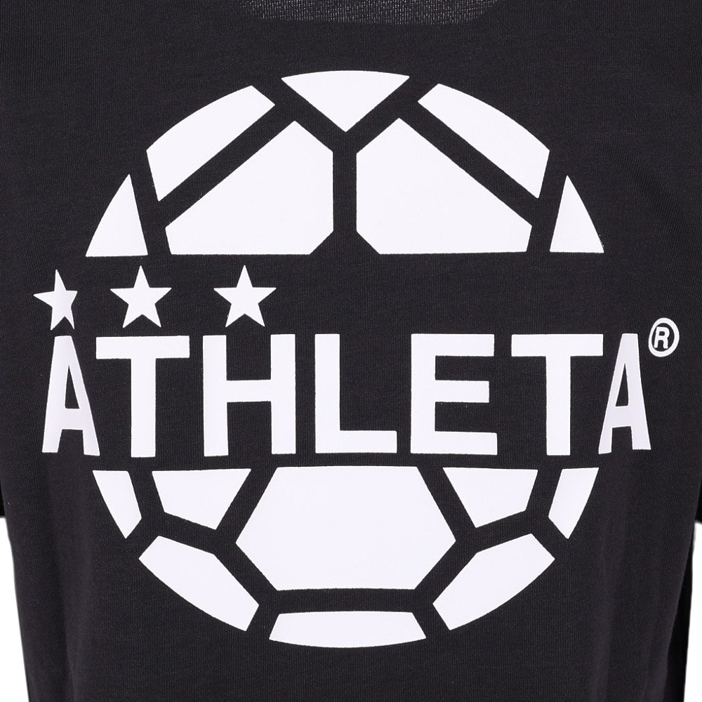 アスレタ（ATHLETA）（キッズ）定番ロゴTシャツ 3015MJ BLK 速乾