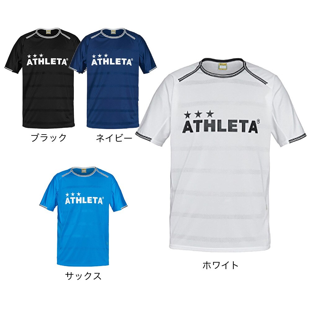 アスレタ（ATHLETA）（キッズ）サッカー フットサルウェア Tシャツ ジュニア プラクティスシャツ 2366J NVY