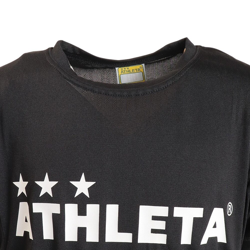 アスレタ（ATHLETA）（キッズ）サッカー フットサルウェア ジュニア ジャガードメッシュTシャツ 2S 3364J BLK