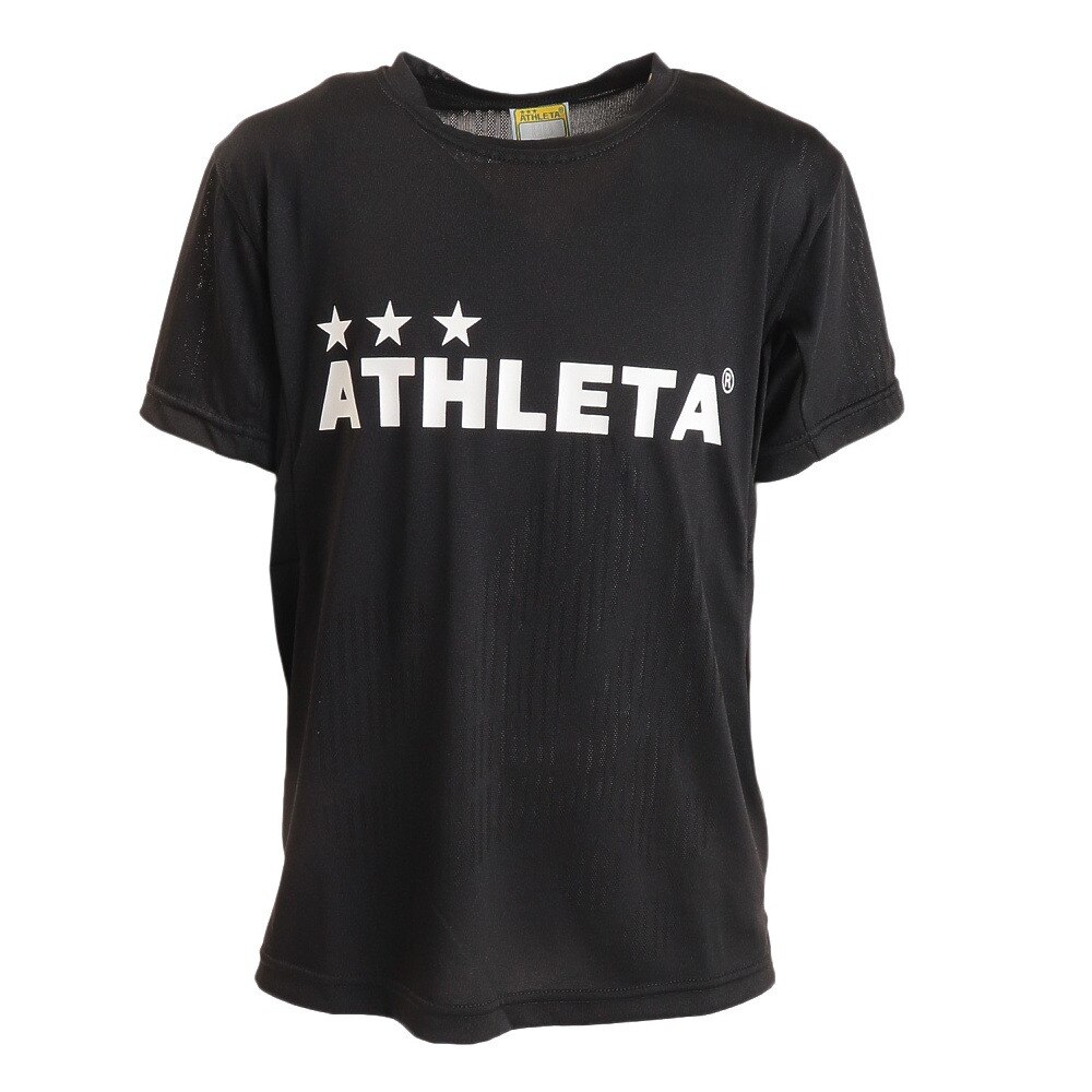 アスレタ（ATHLETA）（キッズ）サッカー フットサルウェア ジュニア ジャガードメッシュTシャツ 2S 3364J BLK