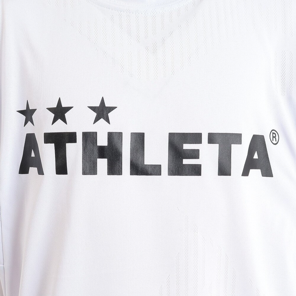 アスレタ（ATHLETA）（キッズ）サッカー フットサルウェア ジュニア ジャガードメッシュTシャツ 2S 3364J WHT