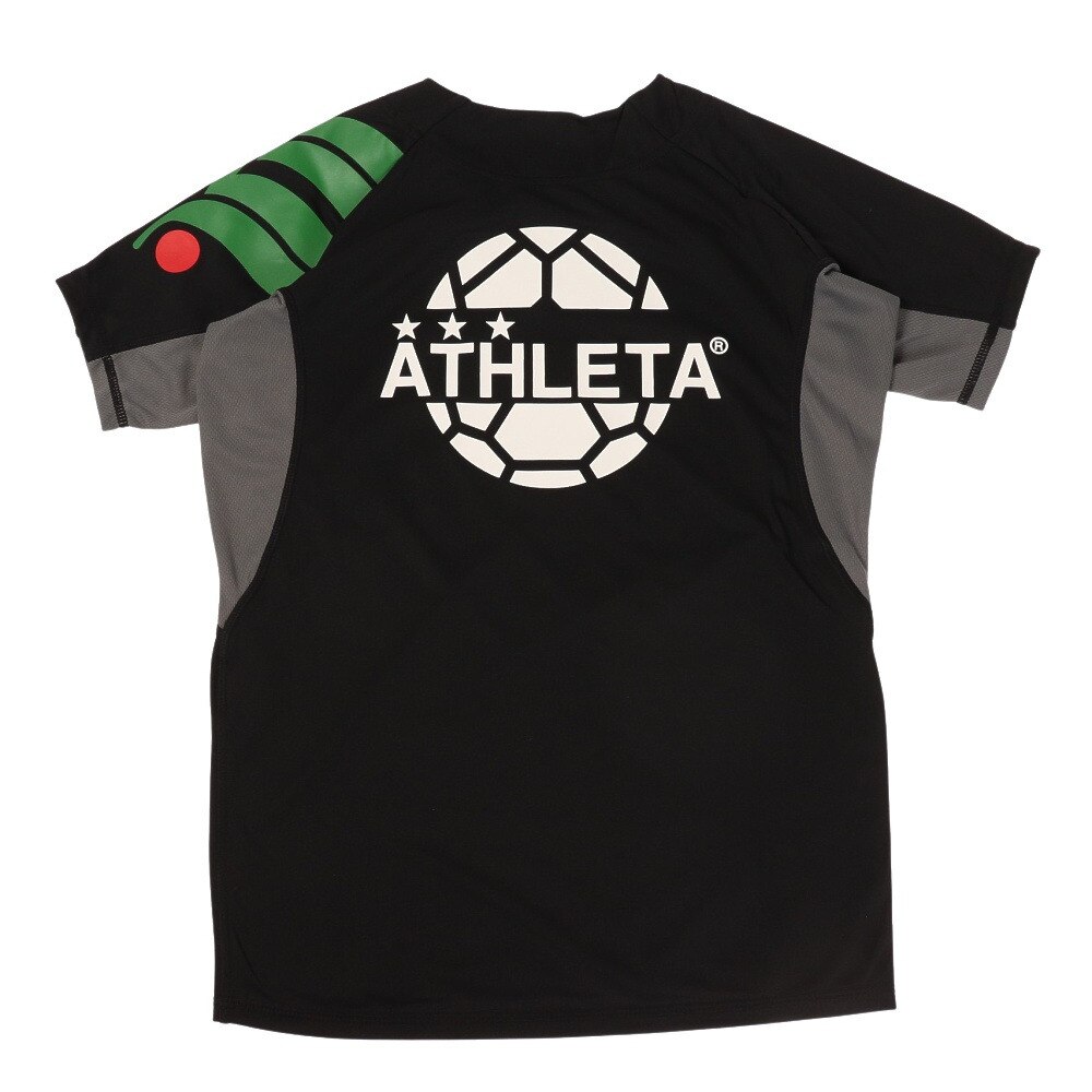 アスレタ（ATHLETA）（キッズ）サッカー フットサルウェア Tシャツ ジュニア 切替プラシャツ XE-419J BLK