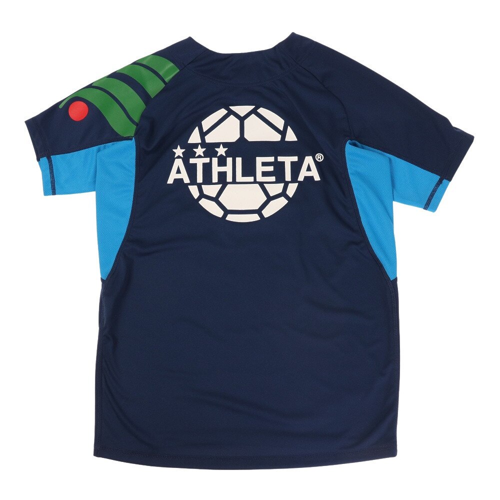 アスレタ（ATHLETA）（キッズ）サッカー フットサルウェア Tシャツ ジュニア 切替プラシャツ XE-419J NVY