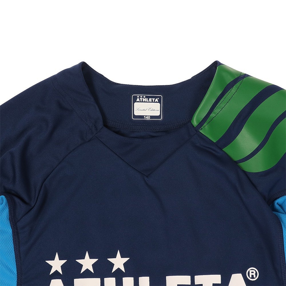 アスレタ｜サッカー フットサルウェア Tシャツ ジュニア 切替プラシャツ XE-419J NVY - スポーツ用品はスーパースポーツゼビオ