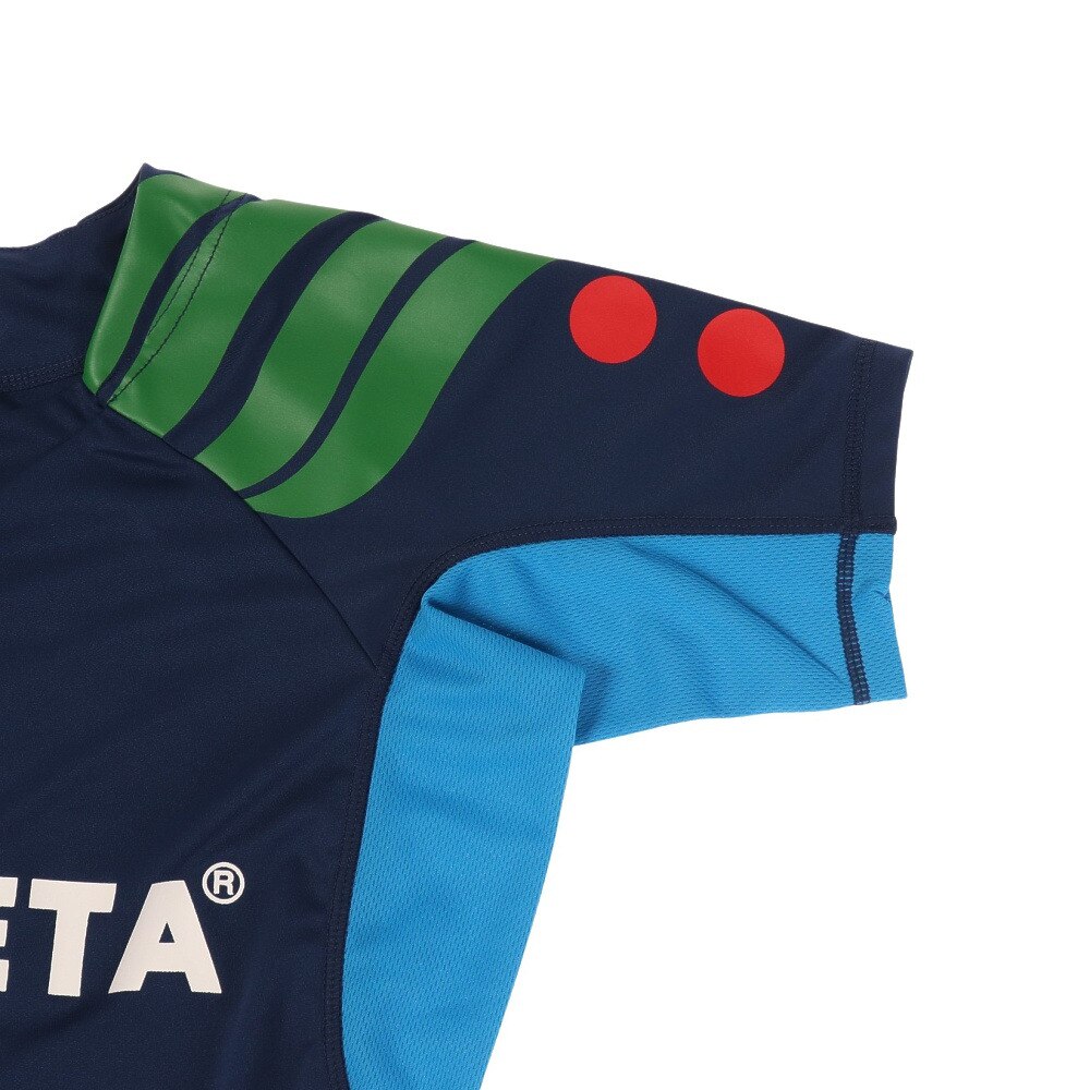 アスレタ（ATHLETA）（キッズ）サッカー フットサルウェア Tシャツ ジュニア 切替プラシャツ XE-419J NVY